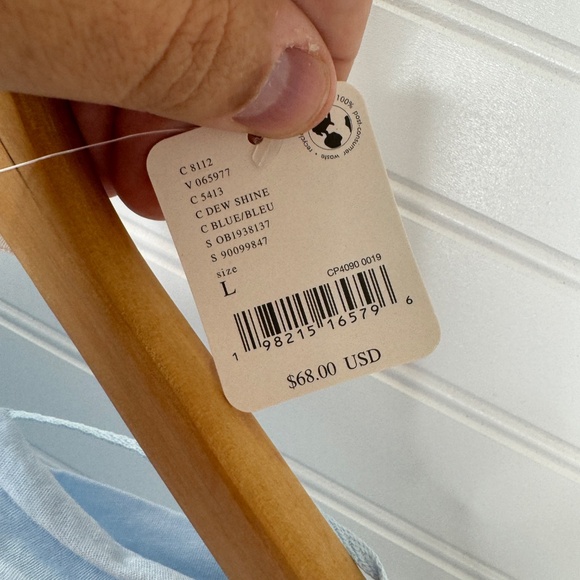 NWOT Free People Light Blue Tunic Top - Picture 4 of 9